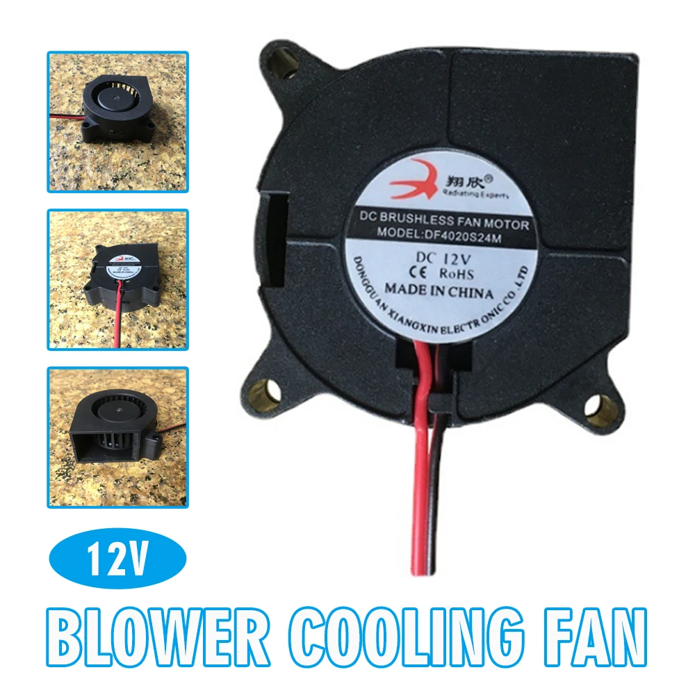 MAYITR 1pc High Quality 40mm 12V Turbo Radial Fan Mini 3D Printer Fans Cooler With 2 Pin XH 2.54 Connector