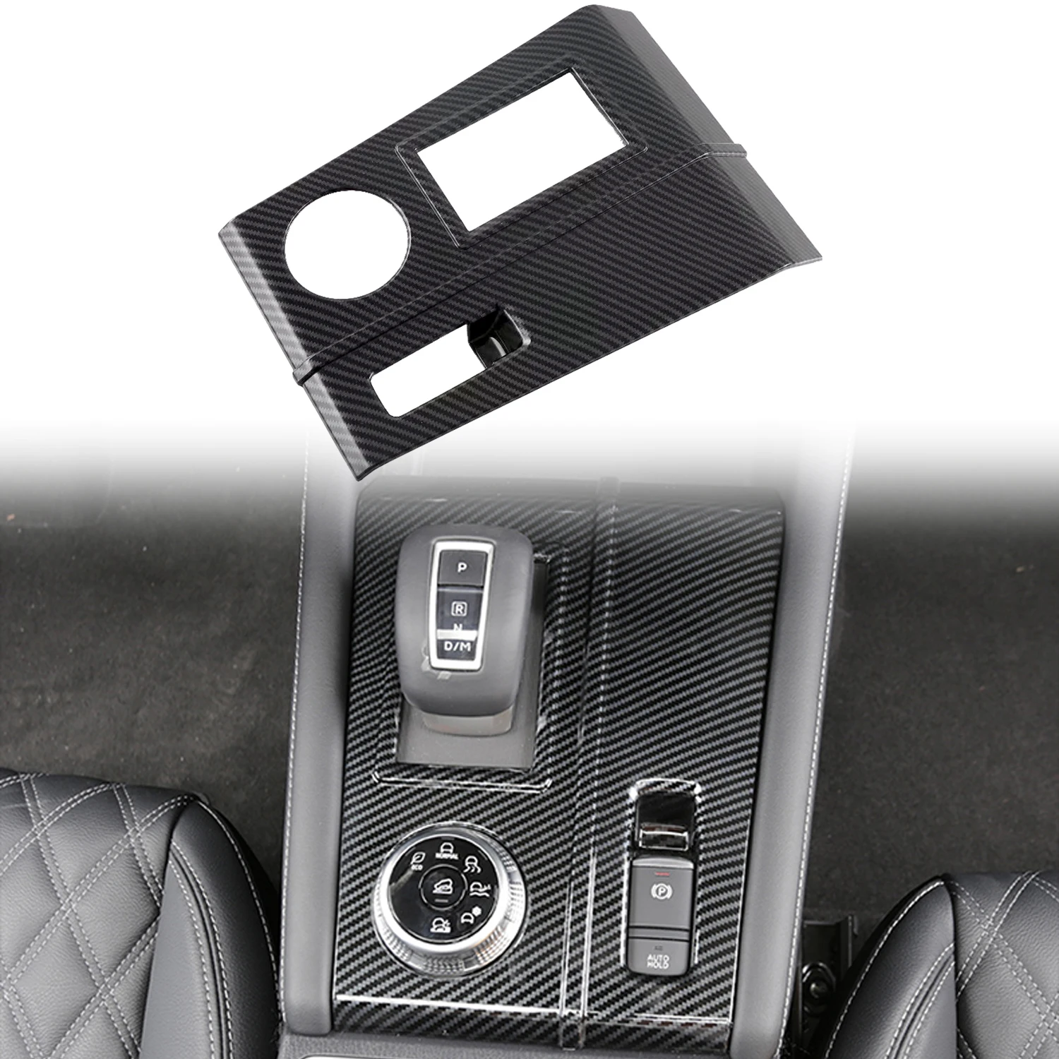 

Автомобильные аксессуары для Mitsubishi Outlander 2022 2023, Стильные наклейки из АБС-пластика и углеродного волокна, панель переключения передач, внутренняя отделка, Молдинг