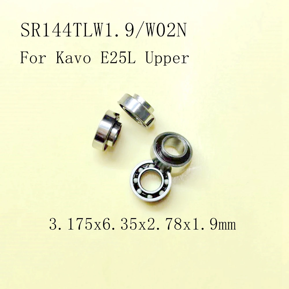 ABEC-7 핸드피스 치과 세라믹 베어링, 카보 콘트라 앵글 헤드 E25L 어퍼용, SR144TLW1.9/W02N, 3.175x6.35x..