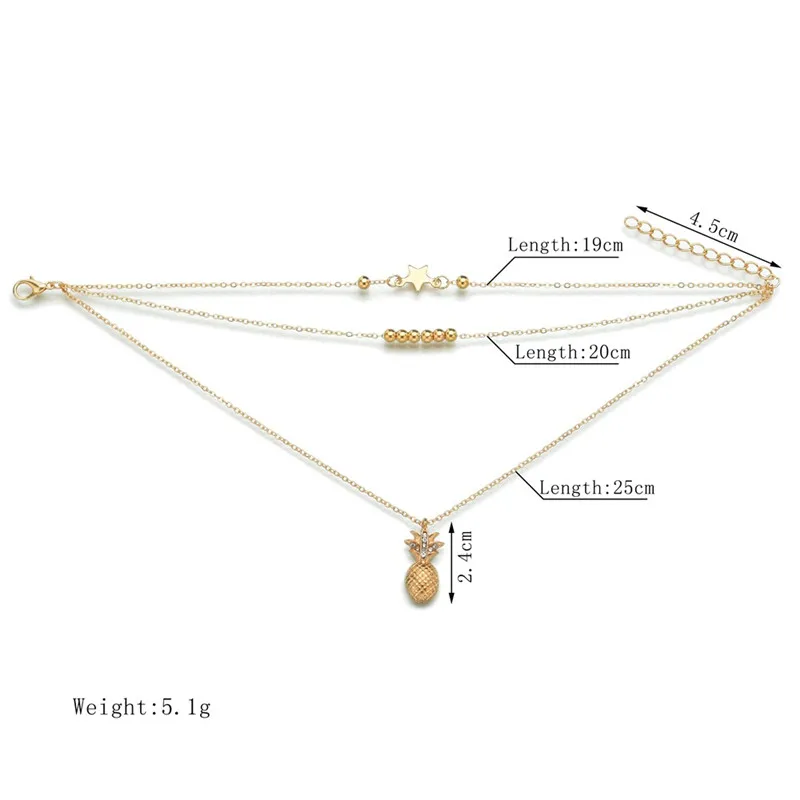 Ankle Chains Leaf Anklets Women Double Foot Chain Ankle Bracelets Bohemian Gold Color Leaves Anklet Jewelry Foot Summer Beach Gifts