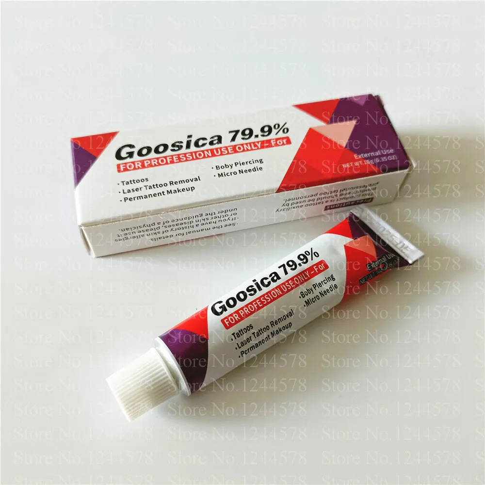 Nuovo arrivo 79,9% Goosica Tattoo Cream prima del trucco permanente Microblading Sopracciglio Labbra Pelle del corpo 10G - immagine 2