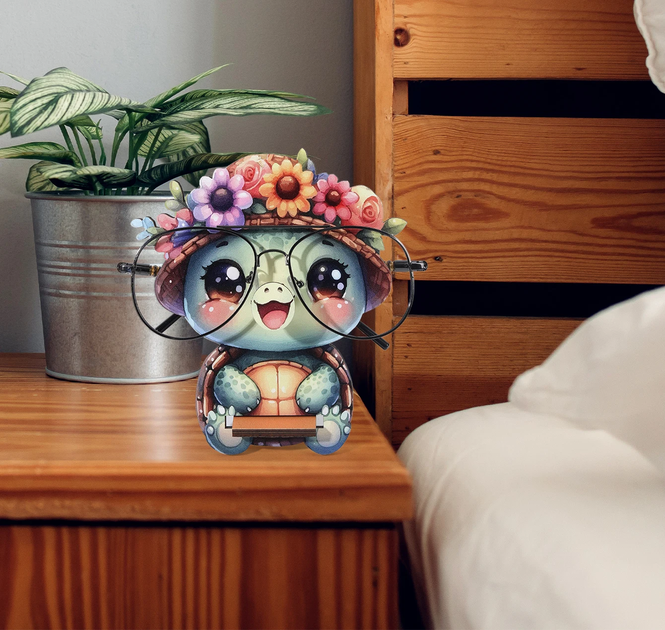 3D Cute Animal Glasses Frame Sunglasses Display Frame Glasses Decorations Glasses Store Decoration Props Home Wood Decoration 2