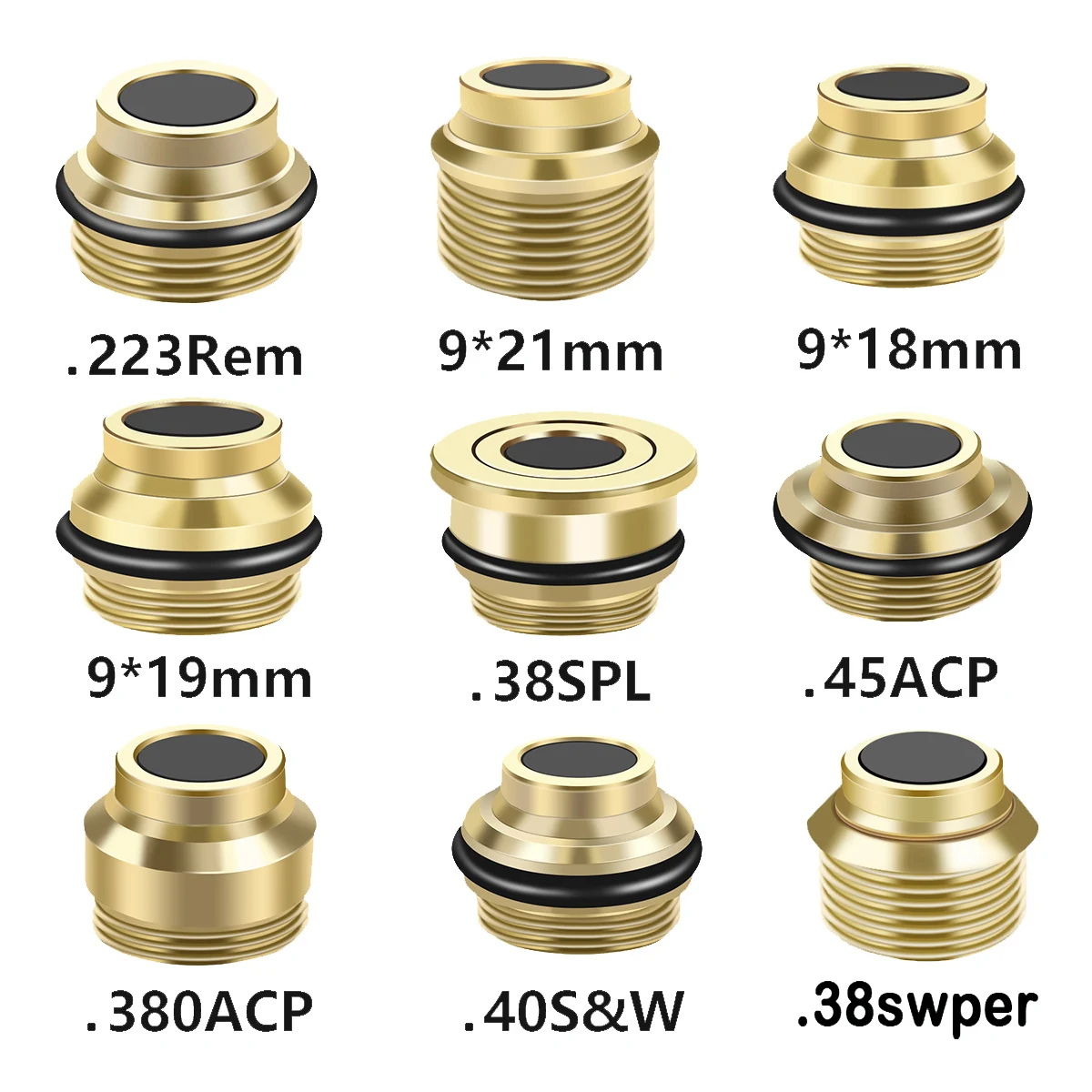 Laser Trainer Cartridge Switch Cover Training Bullet Breech Cover Cap for 9x19mm 9x18mm 9x21mm .38SPL .45ACP .380ACP .40 .223rem dry fire laser trainer