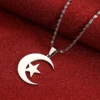 Stainless Steel Islamic Symbol Men Women Islam Muslim Jewelry 4