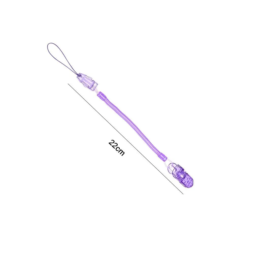1PC Baby Infant Toddler Dummy Pacifier Spring Soother Nipple Clip Chain Holder Strap Anti-lost Chain Baby Chew Toy pacifier chain pacifier clip pacifier accessories teether clip