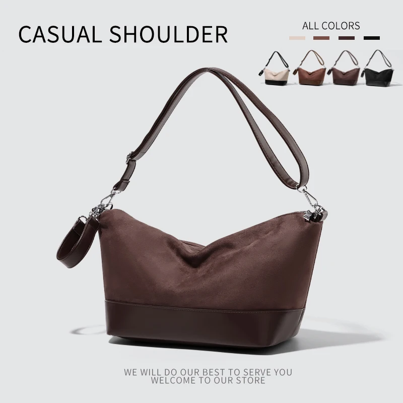 Borsa a tracolla a spalla patchwork retrò da donna, borsa tote versatile di grande capacità per i pendolari - immagine 3