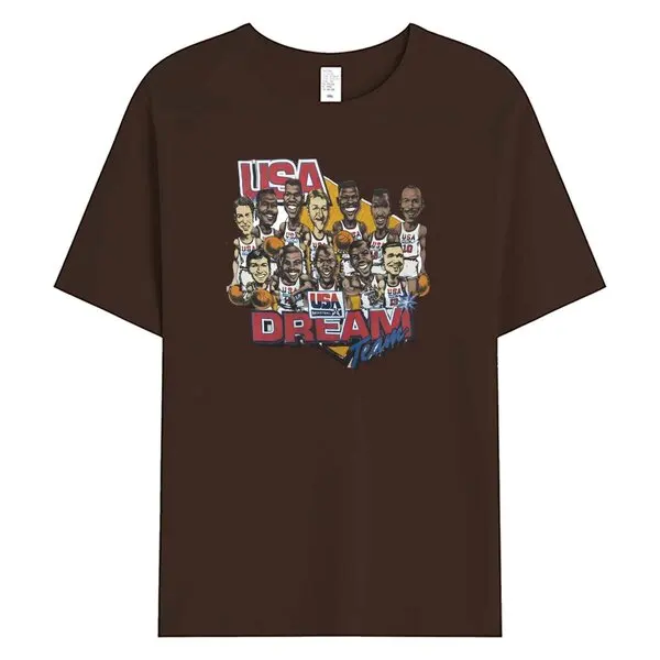 Vintage Style 1992 Basketball T Shirt 90s Dream Team Usa AliExpress