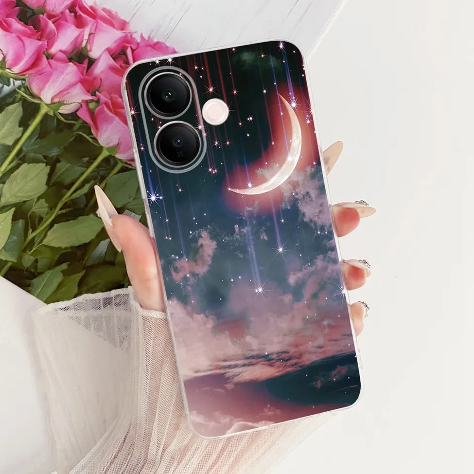 Clear Luxury Cute Cat & Butterfly Painted Case