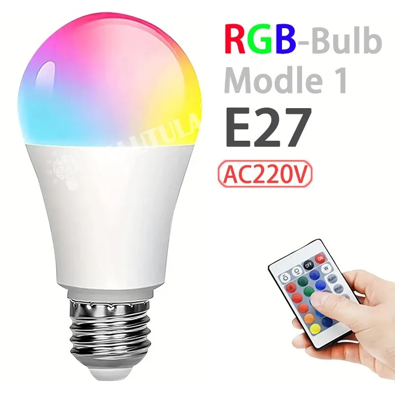 Candal E27 LED RGB 16 watt 2200-6500 Kelvin 806 lumen avec télécommande  H3659311