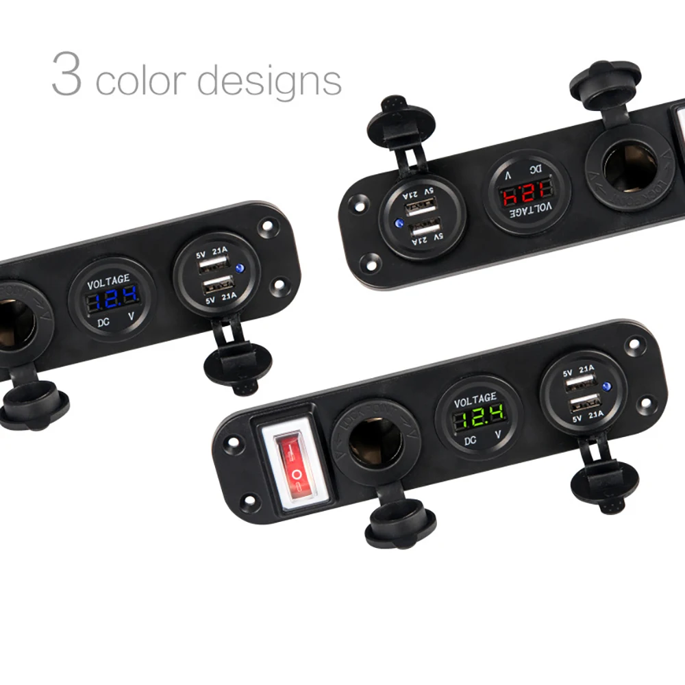 USB   ܼƮ LED а   ġ,  RV , 4  1   г, 12V