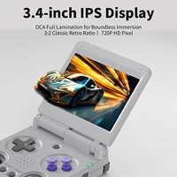 ANBERNIC RG34XXSP Console de jeu portable rabattable 3.4 ''écran IPS Linux 64 bits 64G 5000 + jeux prise en charge WIFI HDMI sortie TV Streaming 2