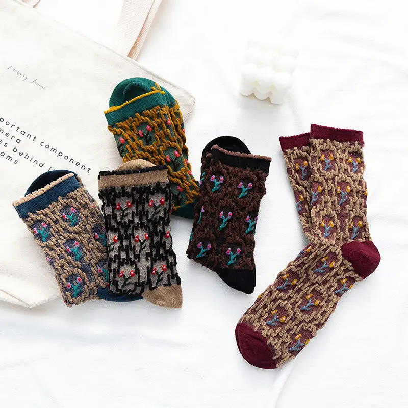 

3 Pairs/lot Female Lolita Style Socks Cotton Women Socks Personality Japan Korea Autumn Winter New Style Lady Girl Socks