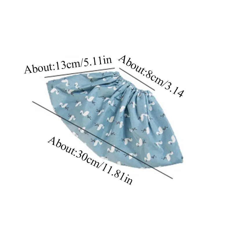 Shoe Covers 1Pair New Reusable Washed Cloth Shoes Cover Thick Elastic Home Indoor Antiskid Overshoes Wear-resistant Foot Cover Feet Covers