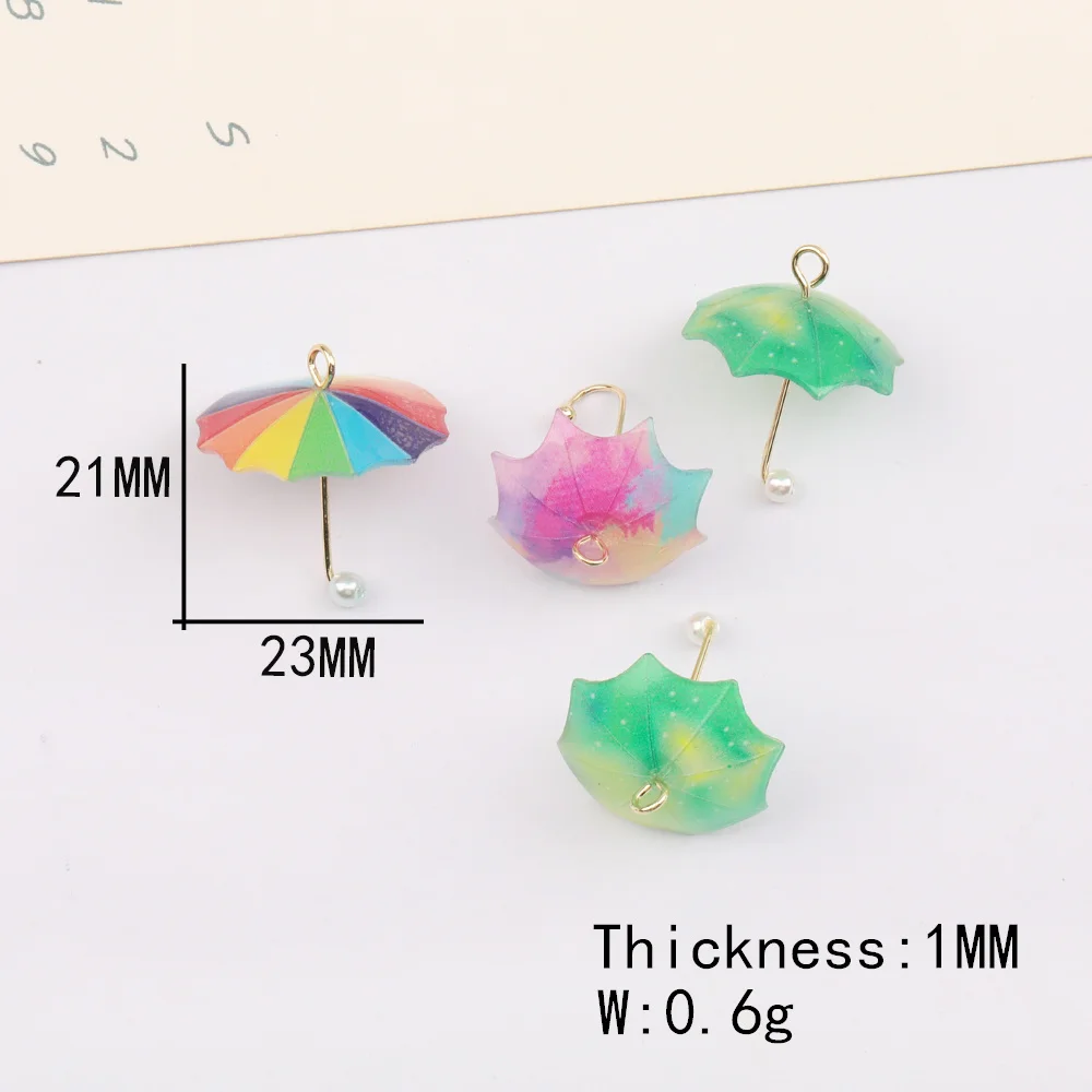 Cordial Design 100Pcs 21*23MM DIY Charms Earrings/Hand Made/Umbrella Shape/Cute Pendant/Jewelry Findings & Components #16270 - cordial