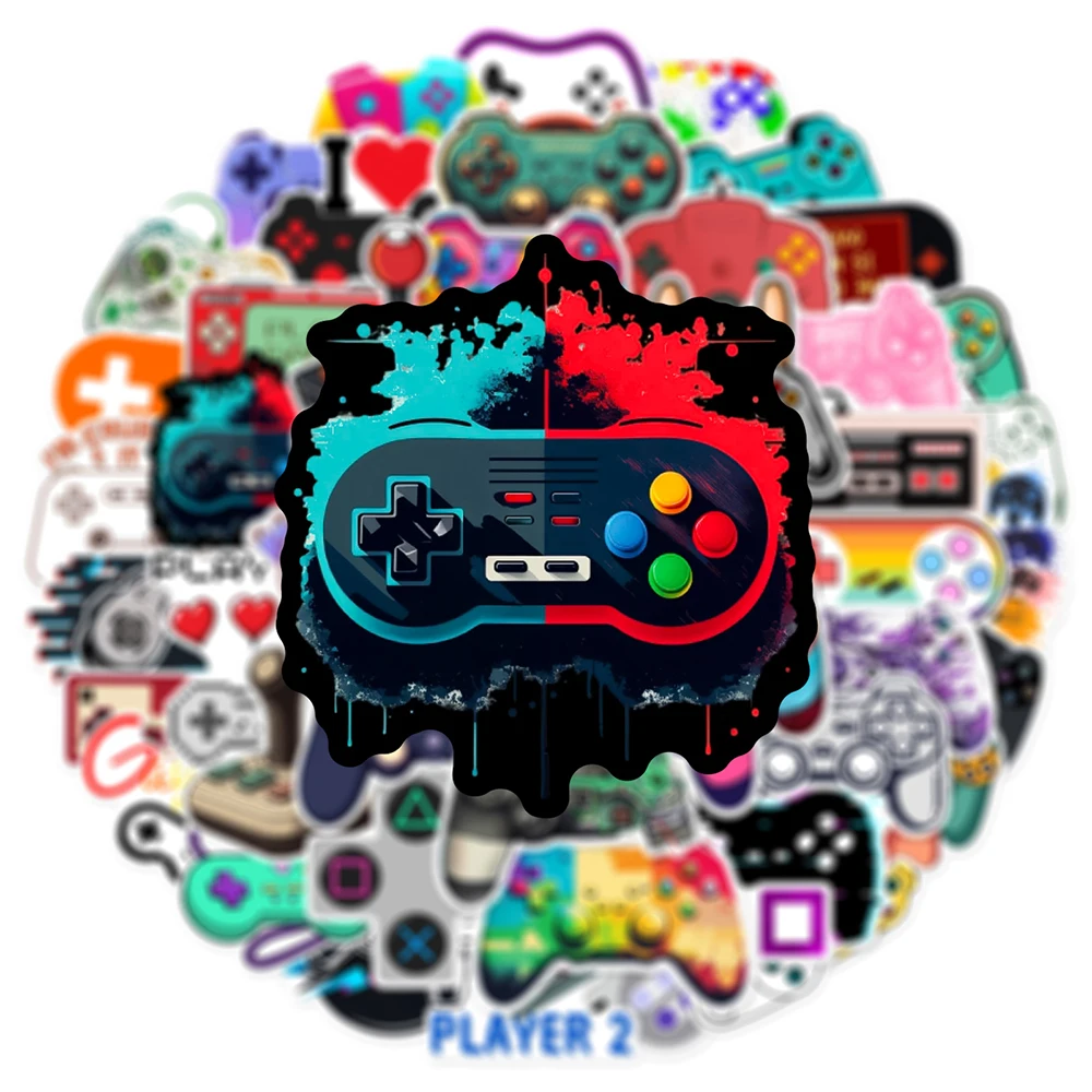 10/30/50pcs Vintage Video Games Gamepad Stickers Cartoon Graffiti Decals for Skateboard Helmet Scrapbook Cool Sticker Decoration - 5