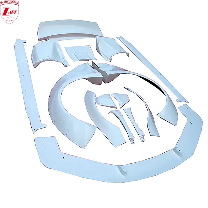 Z-Art Kit Corpo Largo Per Audi R8 2008-2015 Kit Tuning Largo Per Audi R8 Kit Corpo Aerodinamico Largo Per Audi R8