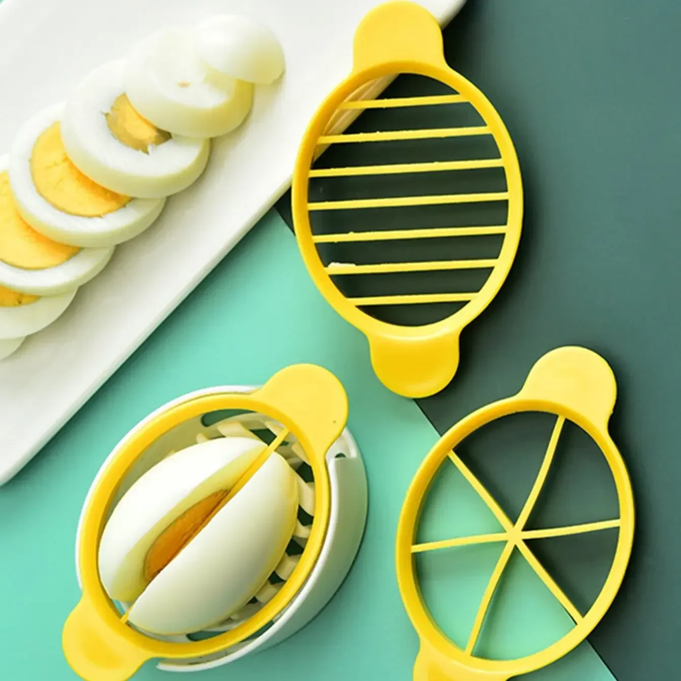 1pc-Stainless Steel Egg Slicer Egg Split Device Handheld Mushroom Kiwi Divider Tomato Cutter Multifunction Slicing Mould