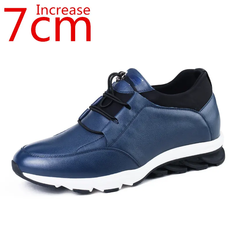 

Men Shoes Inner Heightening Men's Shoes Sports Shoes Invisible Increased 7cm Shoes Daily Business Leisure Elevator Leather Shoes