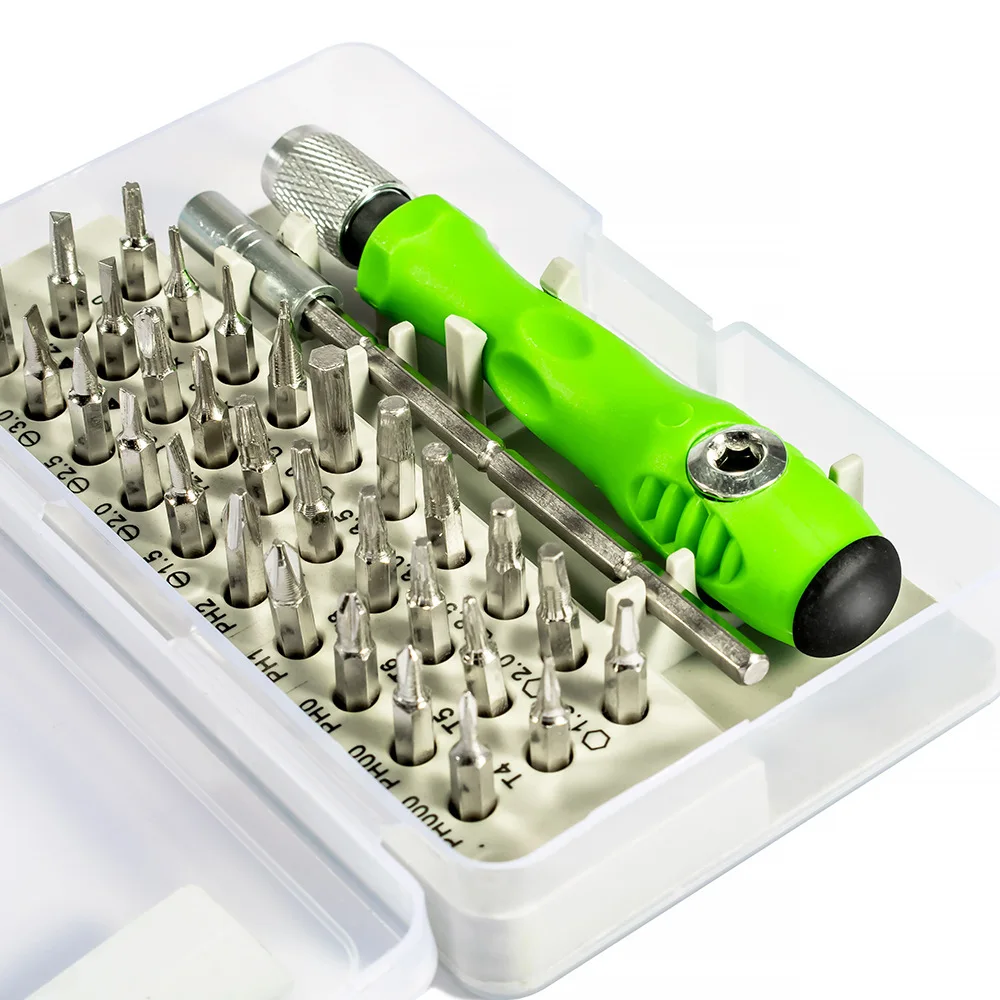 Tournevis Magnétique Multifonction 32-en-1 - Acier Chromé Pour Réparations