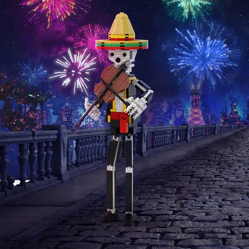 BuildMoc Halloween Horror Skull Death Day Band Building Blocks Set