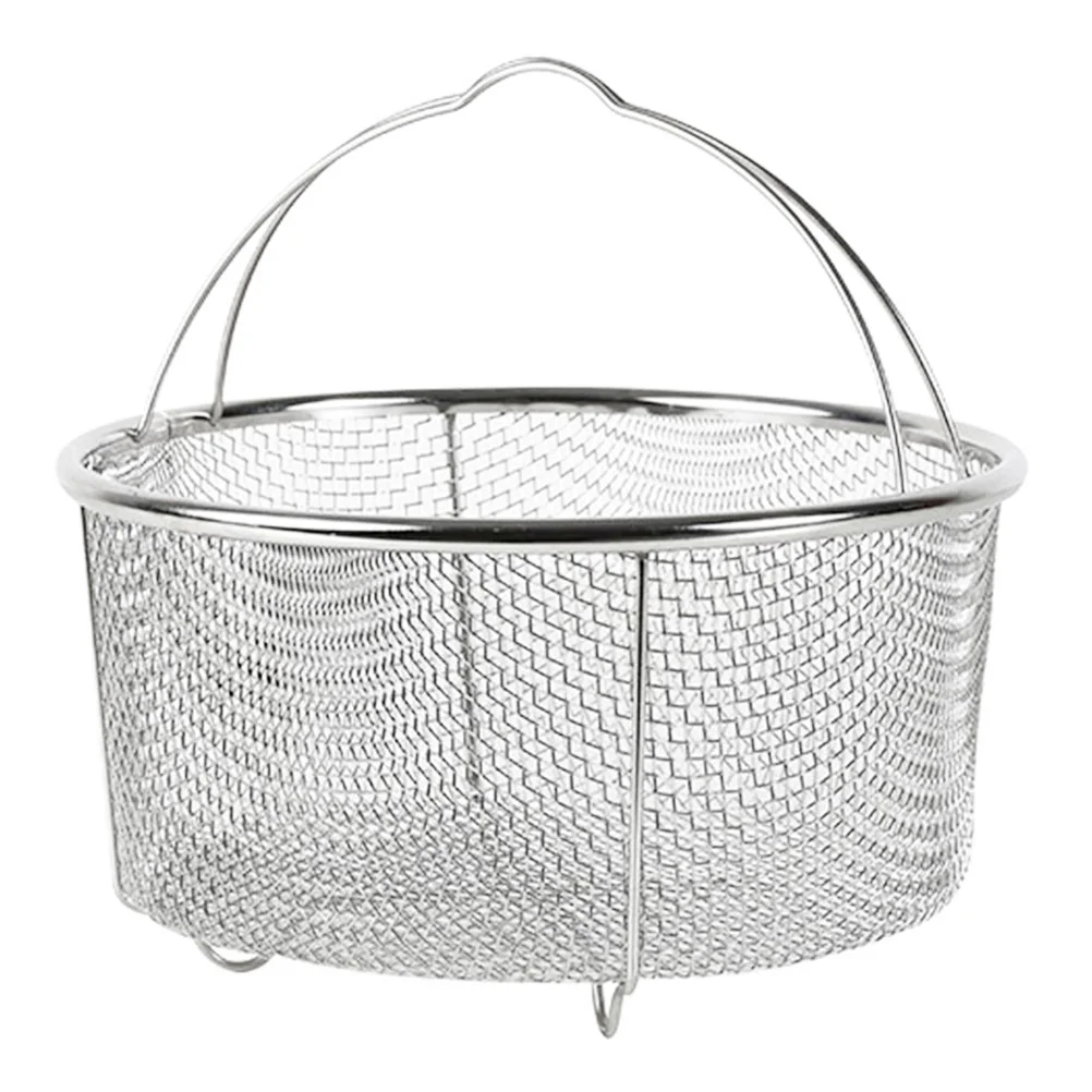 

Stainless Steel Fry Basket, Wire Mesh Frying Basket Handle, Kitchen Strainer Colander, Serving Food, 8Inch