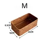 Storage Baskets Straw Pot Rattan  Fruit Storage Box Cosmetic Storage Container Basket Desk Organizer Picnic Basket 3