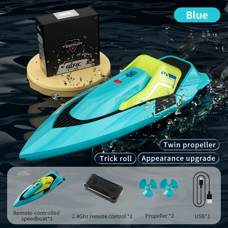 Jouets RC Skytech H100, mini-bateau rapide 2.4GHz, 4 canaux, 30 km/h, bateau de course télécommandé avec écran LCD, cadeaux pour enfants