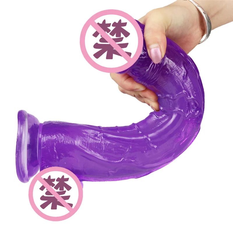 Giant Jelly Dildo Powerful Suction Cups Realistic Penis Adult Sex Toy for Women Gay Flexible Big Dick Female G-Spot Masturbation