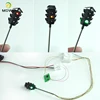 2PCS HO Scale Model Traffic Lights  with Controller ForTrain Railway Railroad Diorama Layout 1