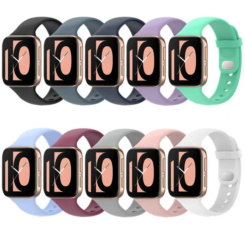 실리콘 스트랩 Oppo 41MM 46MM 스마트 워치 교체 공식 스포츠 팔찌 Oppo 시계 1 밴드 손목 스트랩