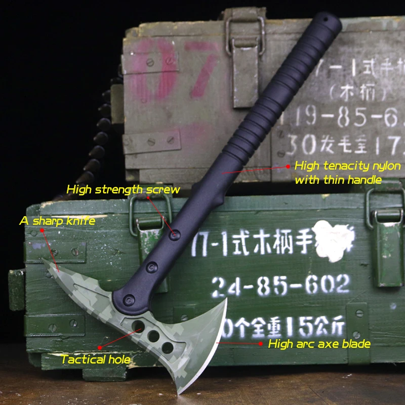 G10 Color titanium multi-purpose American fire rescue hammer axe Truck-mounted survival camping tactical axe Logging hand axe 6