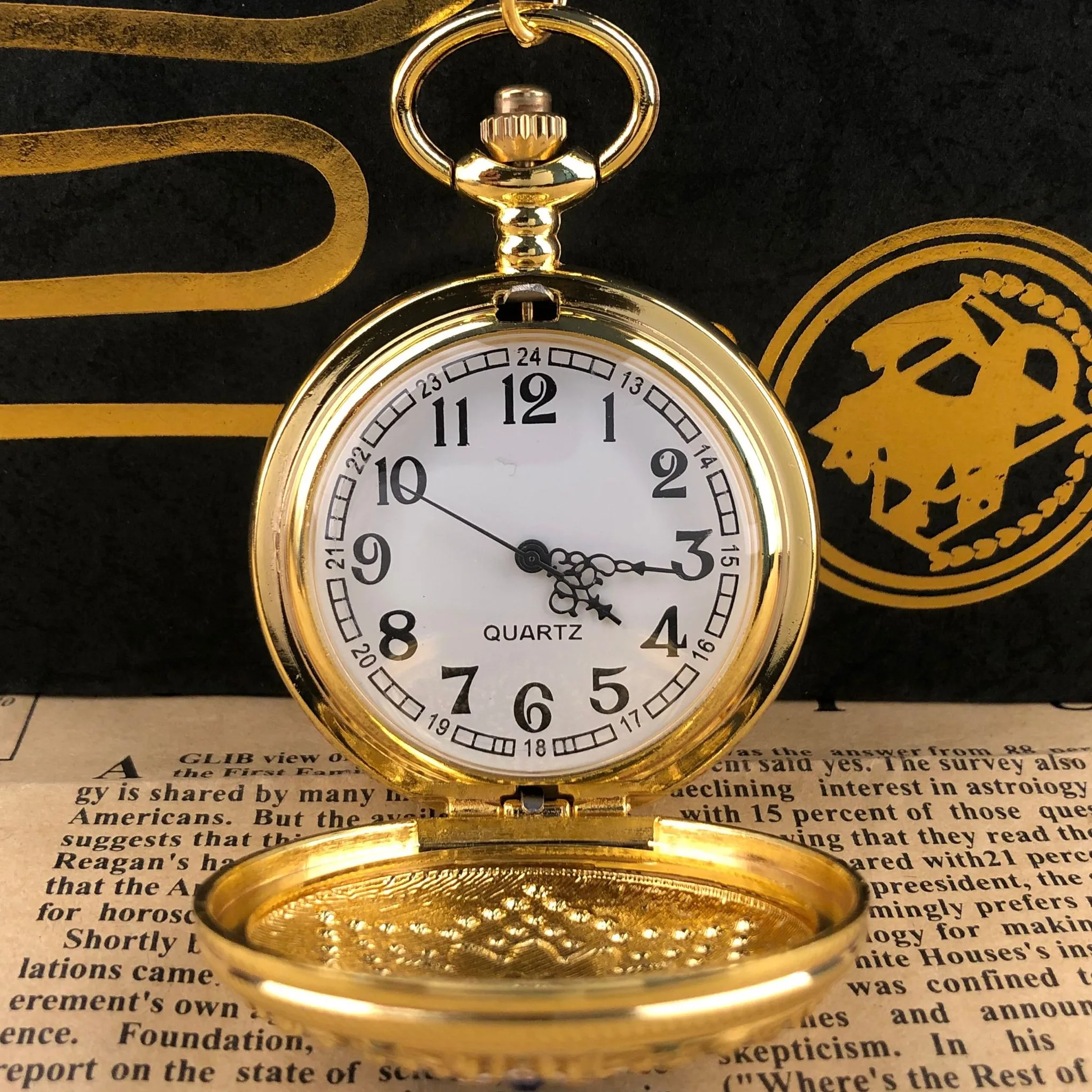 절묘한 블루 다이아몬드 꽃 쿼츠 포켓 시계, 아랍어 숫자 목걸이 펜던트 시계, 남녀공용 학생 선물, 팝 장식