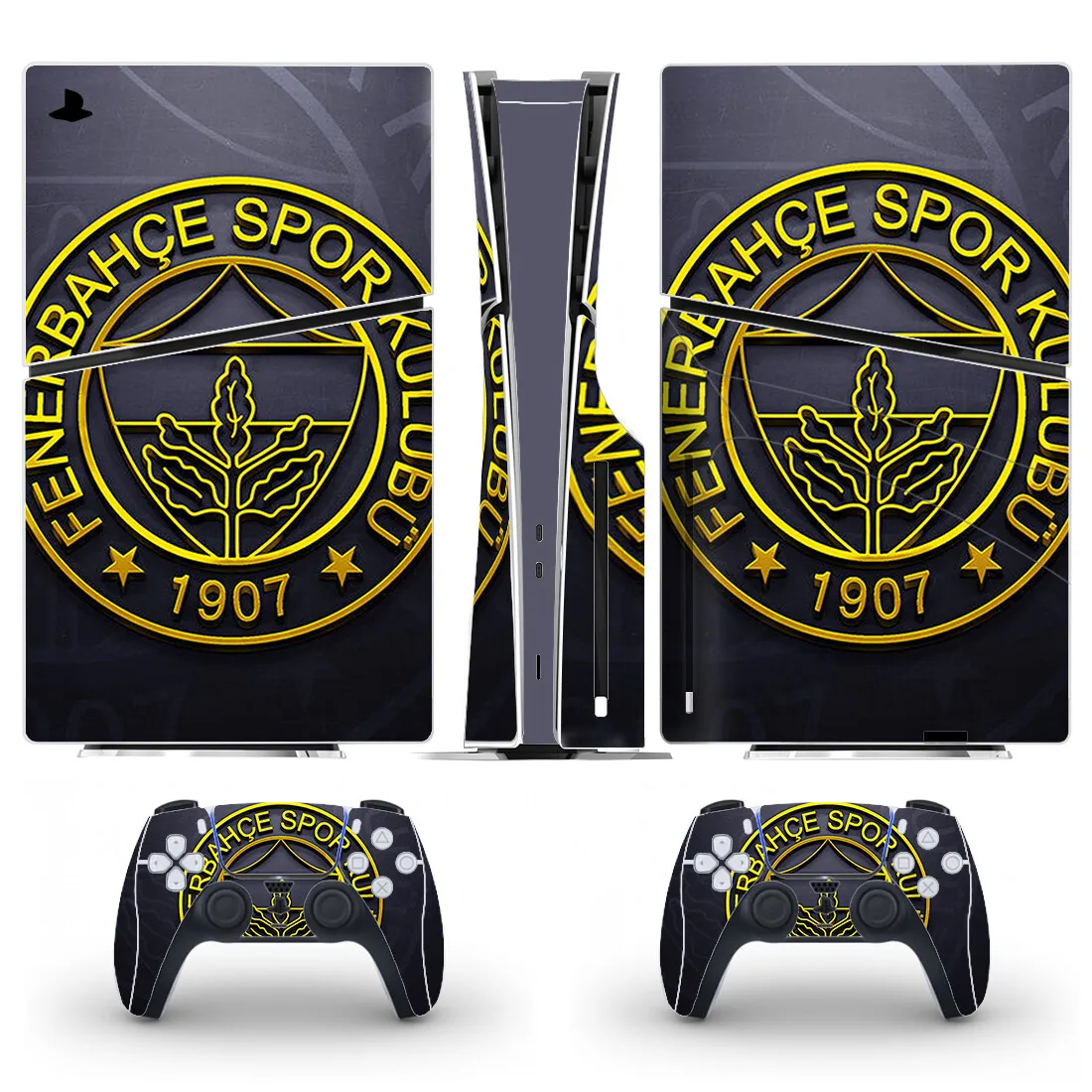 Fenerbahce Football Ps5 Slim Disc Skin Sticker Per Console E 2 Controller Decalcomania Vinile Protettivo Ps5 Slim Disk Skin