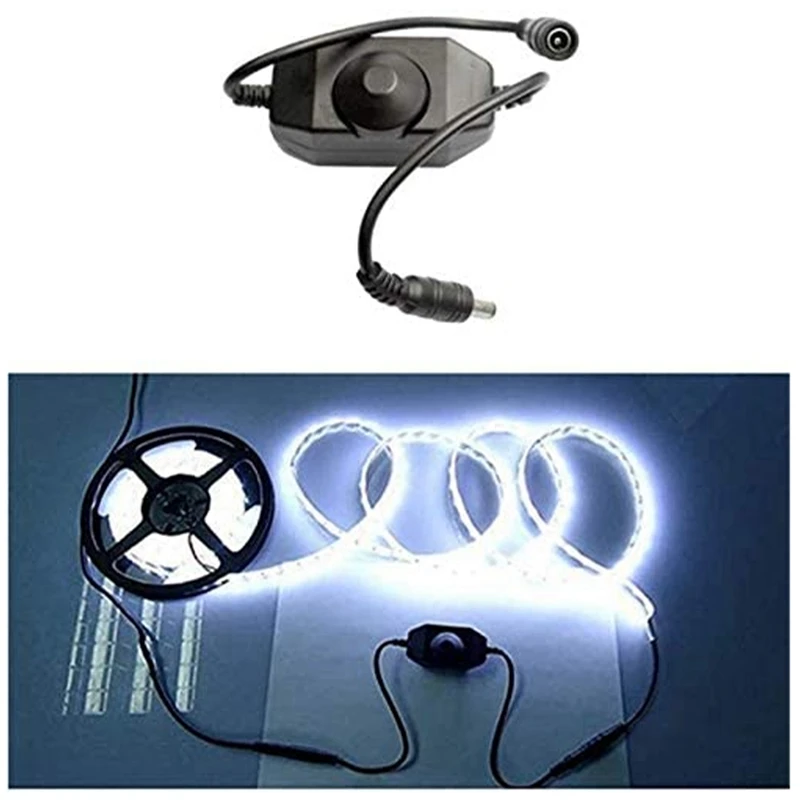 BEAU-2Pcs Dc12 V-24 V 미니 밝기 조절 컨트롤러, 3528 5050 5630 단색 LED 조광기