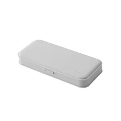 Bview Art Waterproof Pencil Case - Large Capacity Stationery Organizer for School and Office, Ideal Children's Gift (Light Grey)