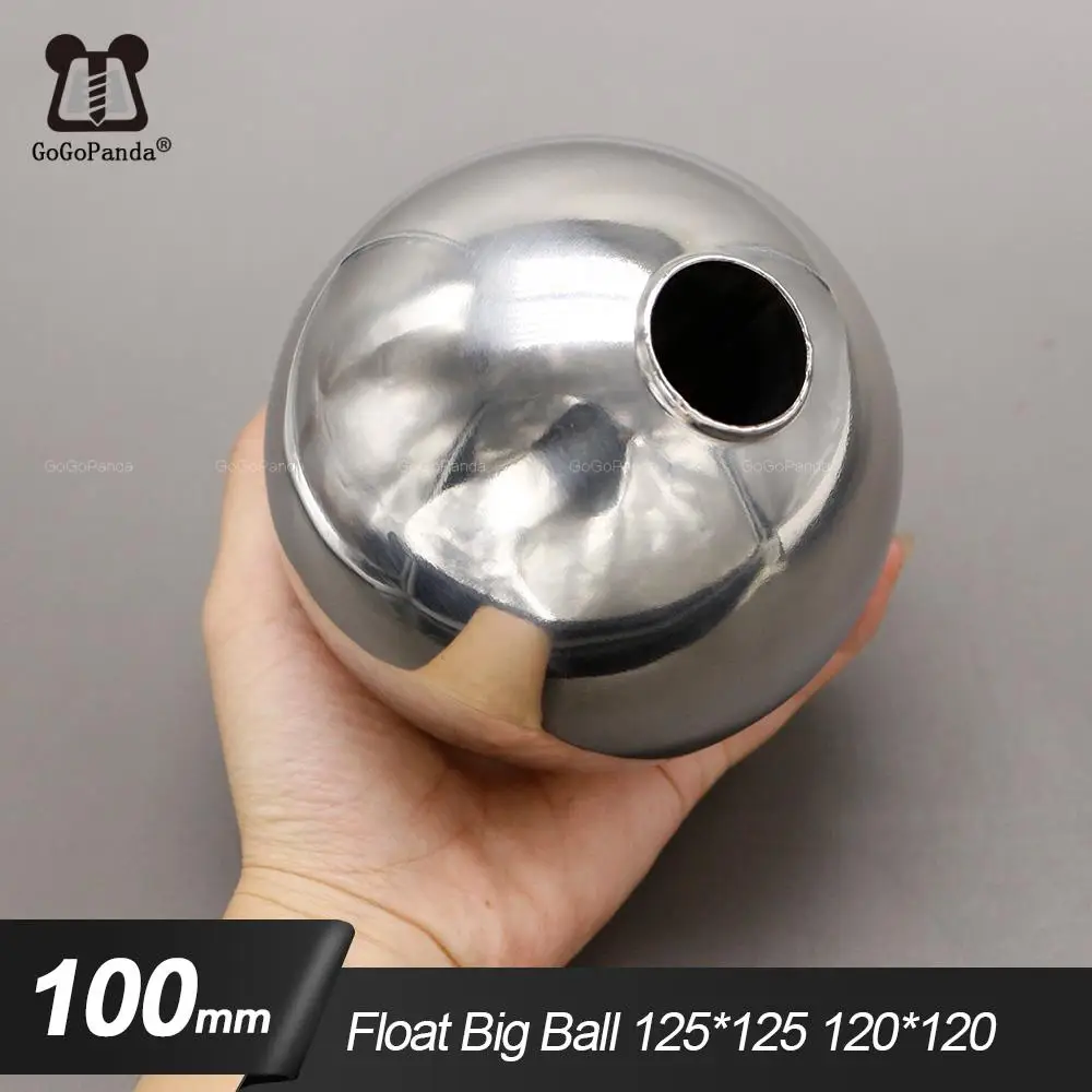 Bola de Flutuador de Magnético para o Nível Água Float Switch Grande Bola 125*125 120*120 Aço Inoxidável 100*100*15 mm