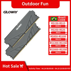 Gloway G1 series DDR4 8GB 16GB 3200MHZ 8GBx2pcs 16GBx2pcs 1.35V Desktop memoria ram ddr4 with Heatsink Games