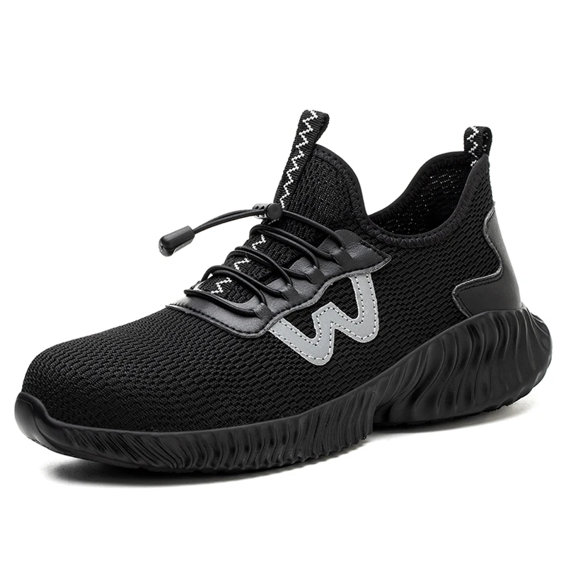 Baskets de travail respirantes à coussin d'air d'été pour hommes et femmes, chaussures à bout en acier, chaussures de protection de sécurité Anti-perforation_voghion.com