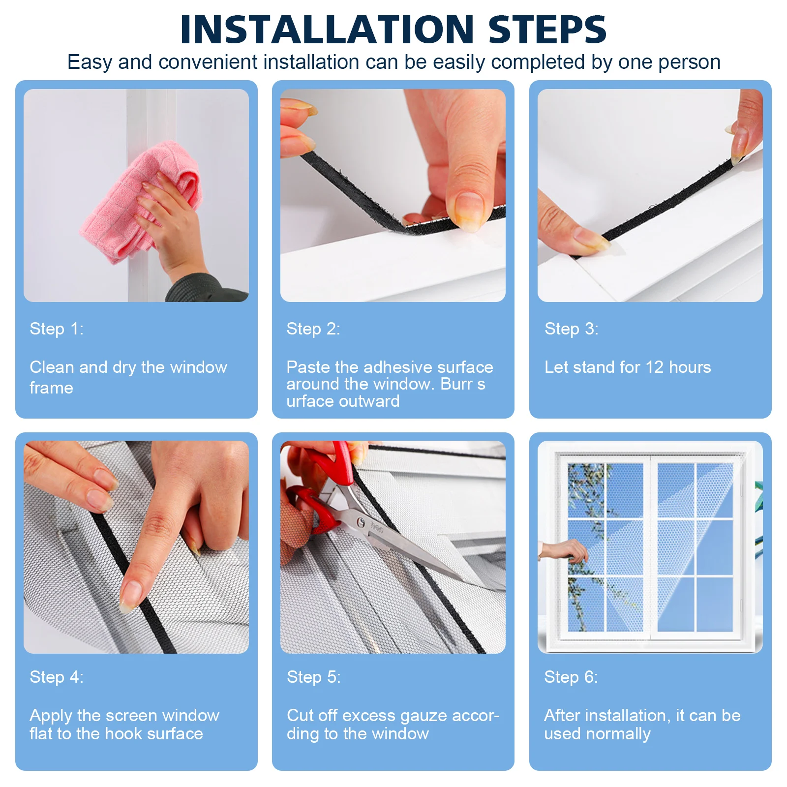 Window Mosquito Net Self-Adhesive Anti Mosquito Door Mesh DIY Free Cutting Anti Fly Insect Curtain Screen