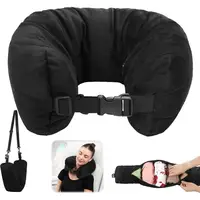 Travel Pillow Can Store Fillable Clothes Outdoor Multifunctional U-shaped Pillow portable Soft Airplane Travel Neck Pillow 1