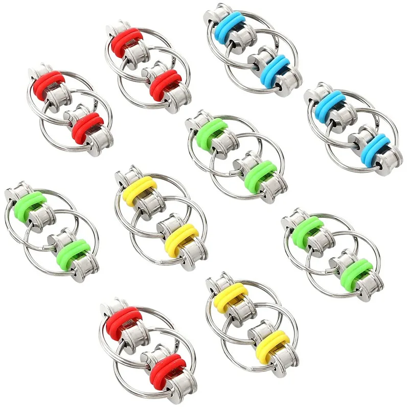 Fidget Toy Decompression Flippy Bike Chain Adults Anxiety ADHD Stress