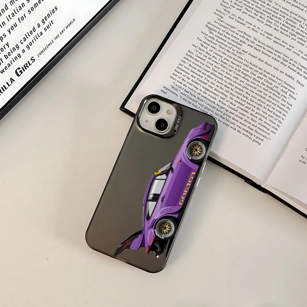 CoolSportsCarphonecaseTrendyBrandColoredSilverTrendyPhone