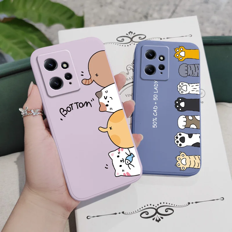 Cat Litter Design Liquid Silicone Phone Case