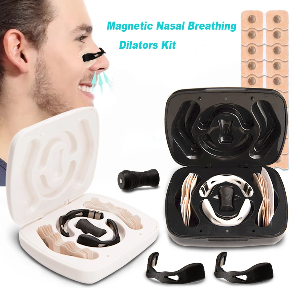 Magnetic Nasal Breathing Dilators Kit Nasal Dilator Boost Oxygen Intake Breathing Nose Strips Breathing Nose Clip Nasal Strips 1 Magnetic Nasal Breathing Dilators Kit Nasal Dilator Boost Oxygen Intake Breathing Nose Strips Breathing Nose Clip Nasal Strips 1