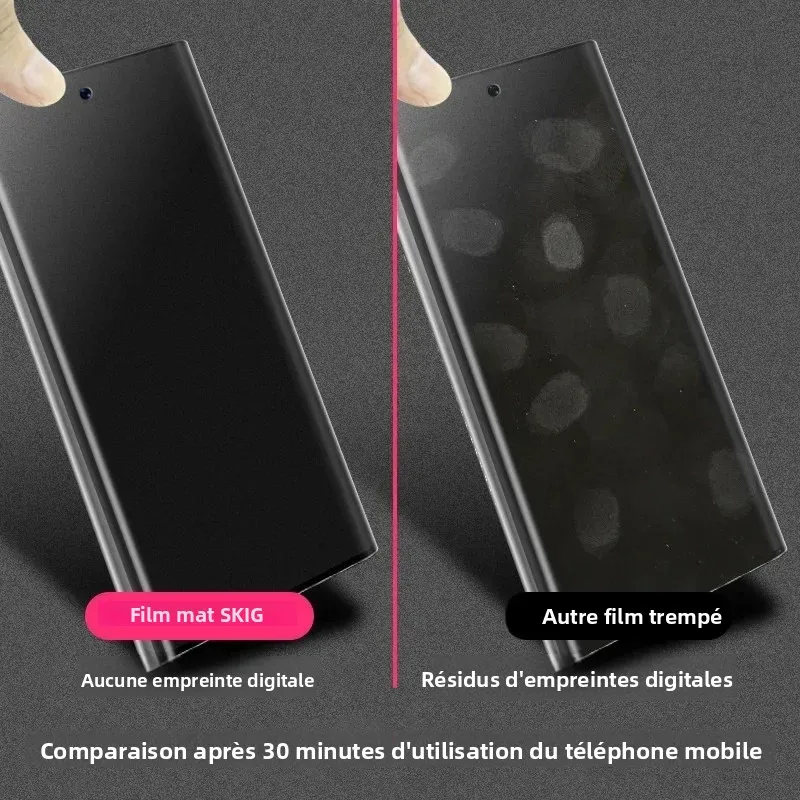 Galaxy Z Fold déplié avec Film Hydrogel Matte pour Galaxy Z Fold 5/4/3/2 - Protection Charnière HD, charnière protégée.