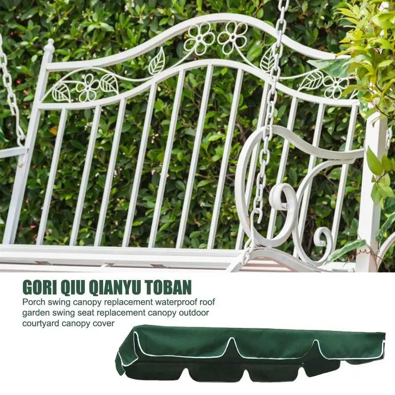 Porch Swing Canopy Replacement Waterproof Swing Top Cover