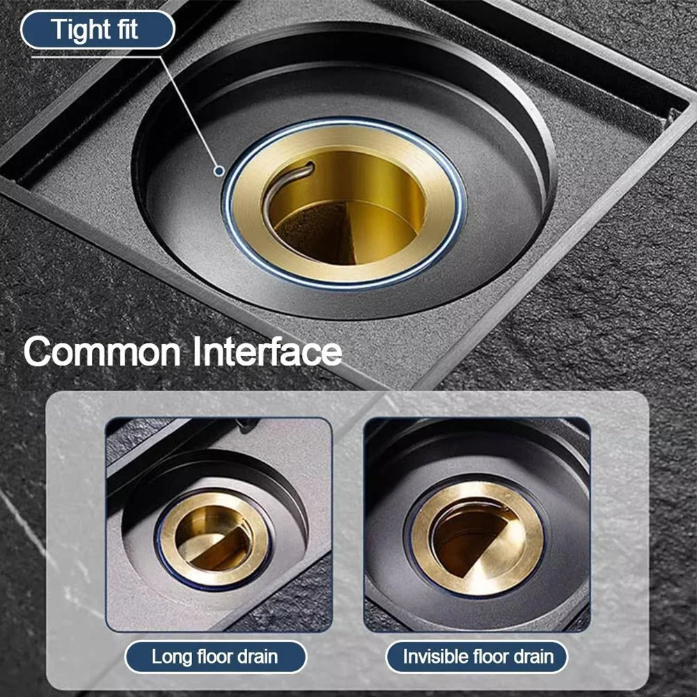 Shower floor drain sink strainer bathroom supplies universal fast drainage anti-odor detectable backflow preventer shower drain