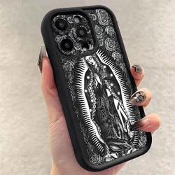 Elegant Jesus Cross Embroidery Pattern Phone Case - A53 5G (1)