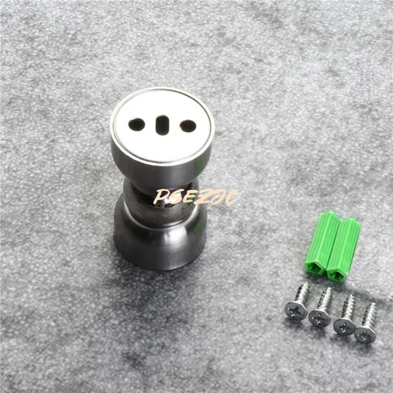 Stainless Steel Mini Bedroom Door Stops With Screw 1 Set 5.3CM Strong Magnetic Door Stoppers Bathroom Doorstop Wall Protection