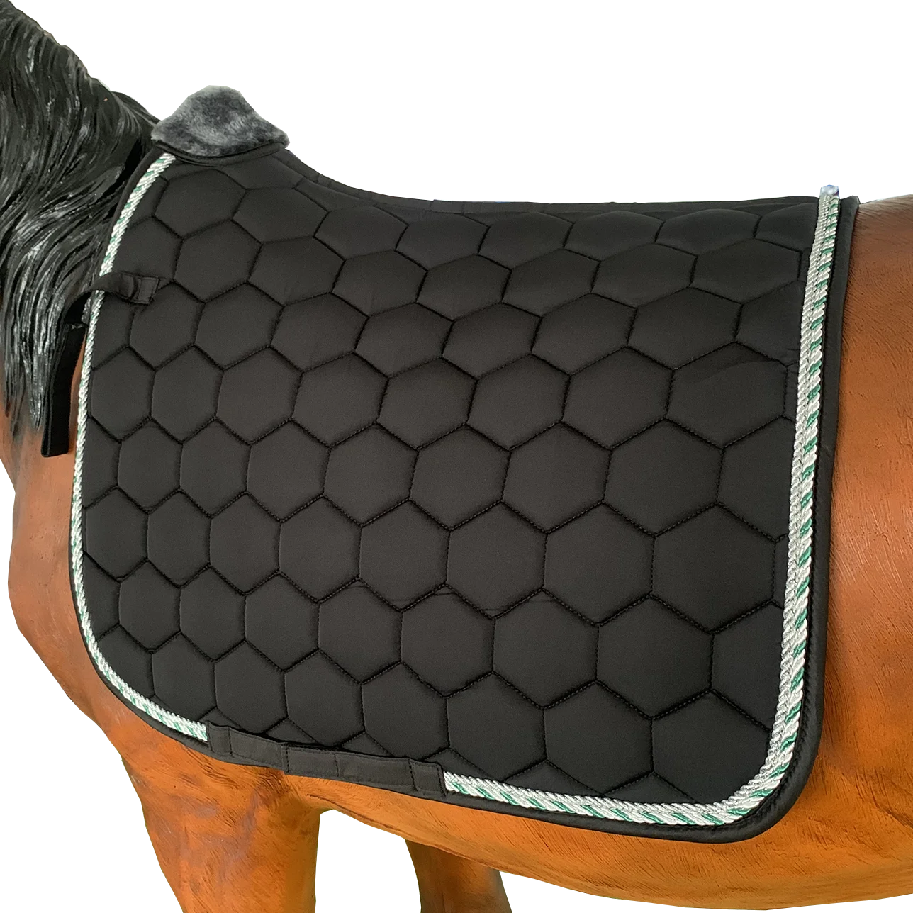 

Wholesale outdoor sport equestrian riding jumping satin horse saddle pad for dressage